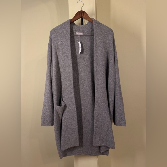 NWT J. Crew Gray Cocoon sweater blazer - Picture 2 of 7